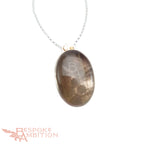 Rutilated Quartz Honeycomb Pendant