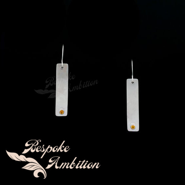 Citrine Pillar Earrings image 0