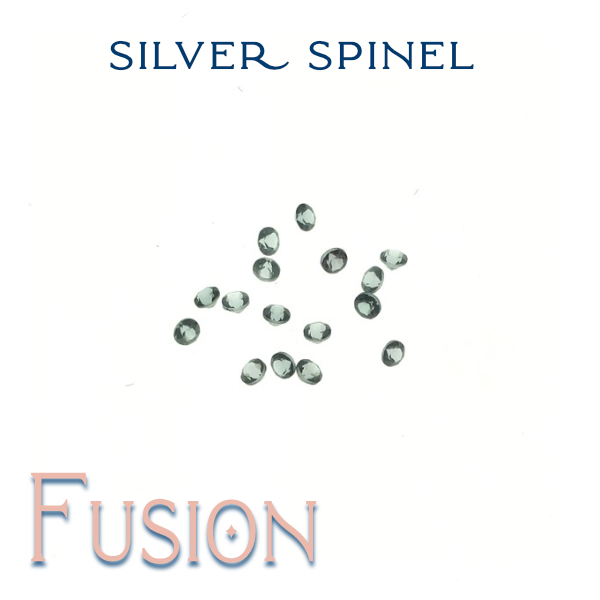 16 scattered 2mm Faceted silver spinel gemstones
